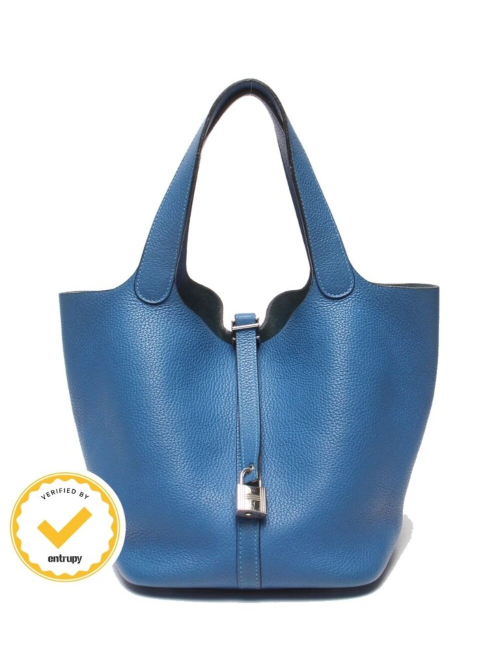 Hermes Handbag Silver Picotin Lock MM